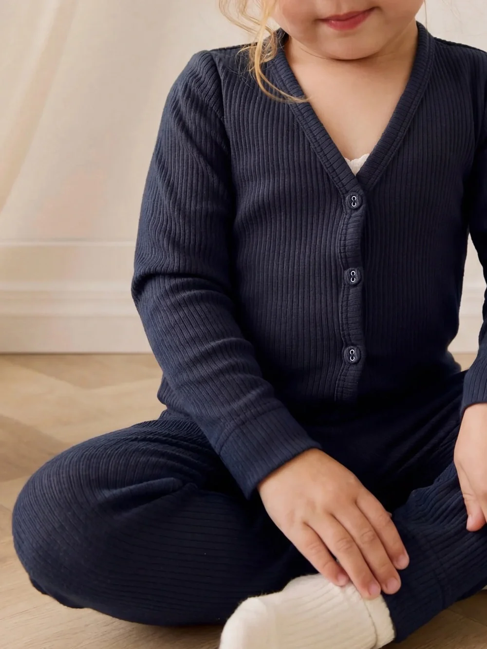 Jamie Kay eclipse (navy) organic cotton modal legging and cardigan set SIZE 5.